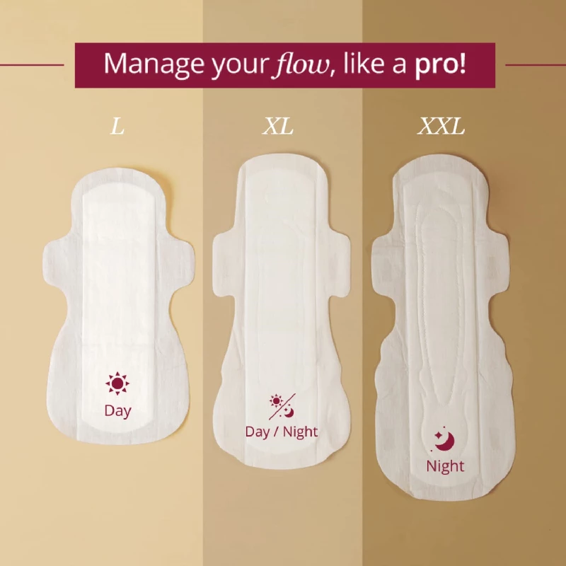 Carmesi Sensitive Large Sanitary Pads, 30 Pads-7.webp